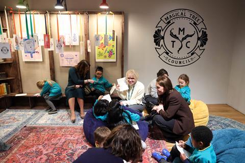 All Souls Primary School visit the National Portrait Gallery in London alongside the Princess of Wales